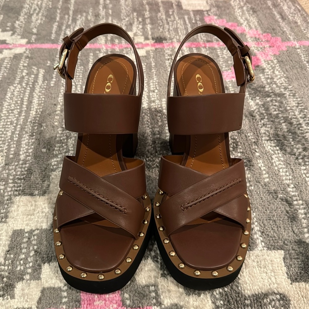 Gorgeous pair of Coach platform sandals